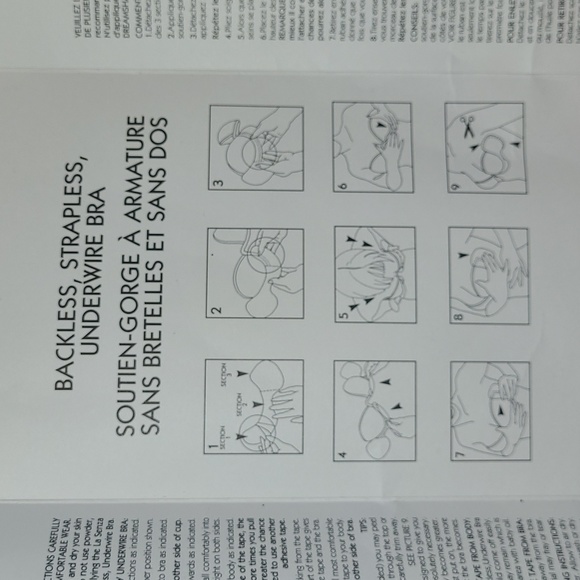 2 for $25  Strapless backless underwire bra 34 B/C - Picture 4 of 7